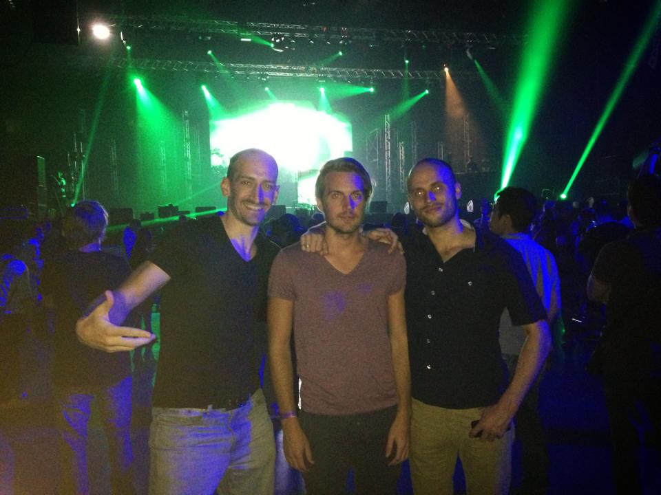 3 Men at a concert
