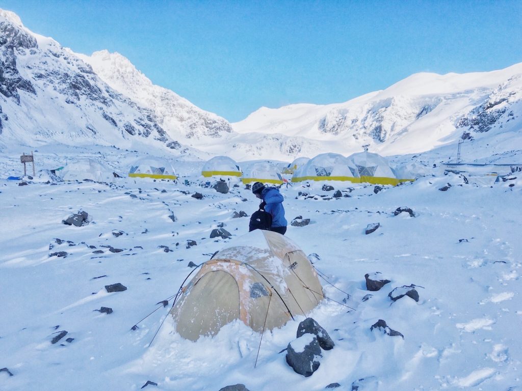 Aconcagua summit failure at Camp Canada