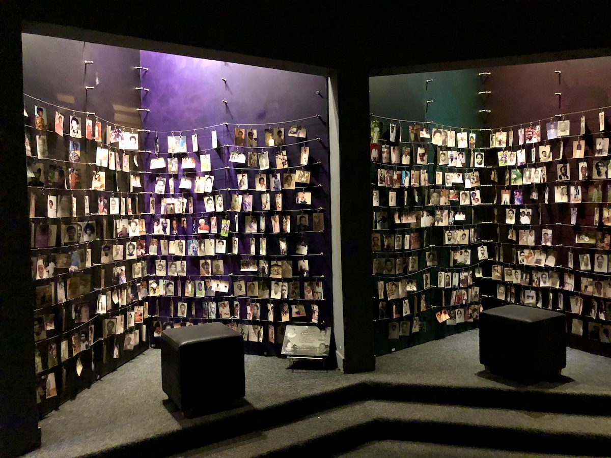 Kigali Genocide Museum in Rwanda showcases photos of the victims of the Rwanda genocide