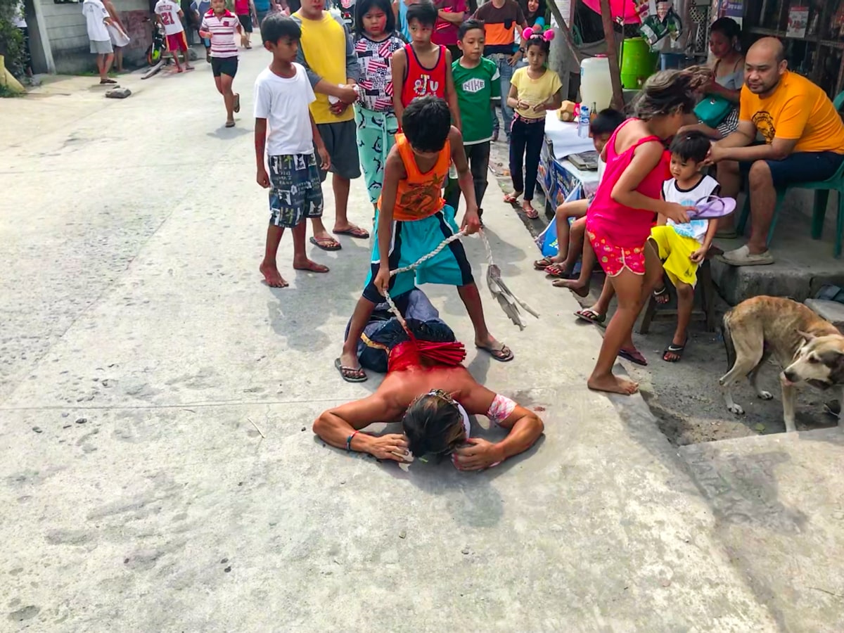 San Pedro Cutud Easter street processions 