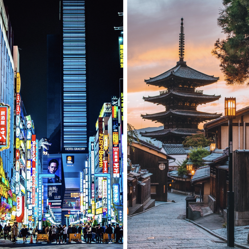 Tokyo vs Kyoto